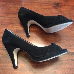 Steve Madden Black Suede Heels